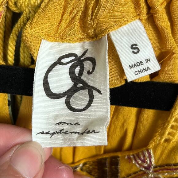 Anthropologie One September Dress Small Paradiso Halter boho embroidered Maxi - Picture 11 of 12